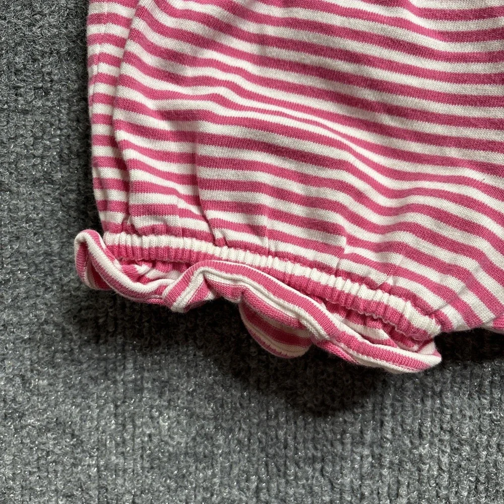 Vintage Gymboree Bubble Shorts Pink Striped Infant Heart Flower Rainbow Tag READ